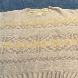 Banana Republic Knit Sweater with Yellow Accents